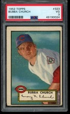 1952 Topps #323 Bubba Church PSA 3 Cincinnati Reds  (0024)
