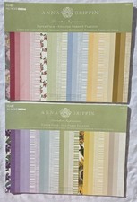 ANNA GRIFFIN "Decorative Impressions" Lot of 2 Paper Pads 2004 11"x14-1/2" A27 