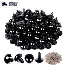 Versatile 120Pcs 8mm Safety Eyes for Doll Making - Includes Washers for Easy Use