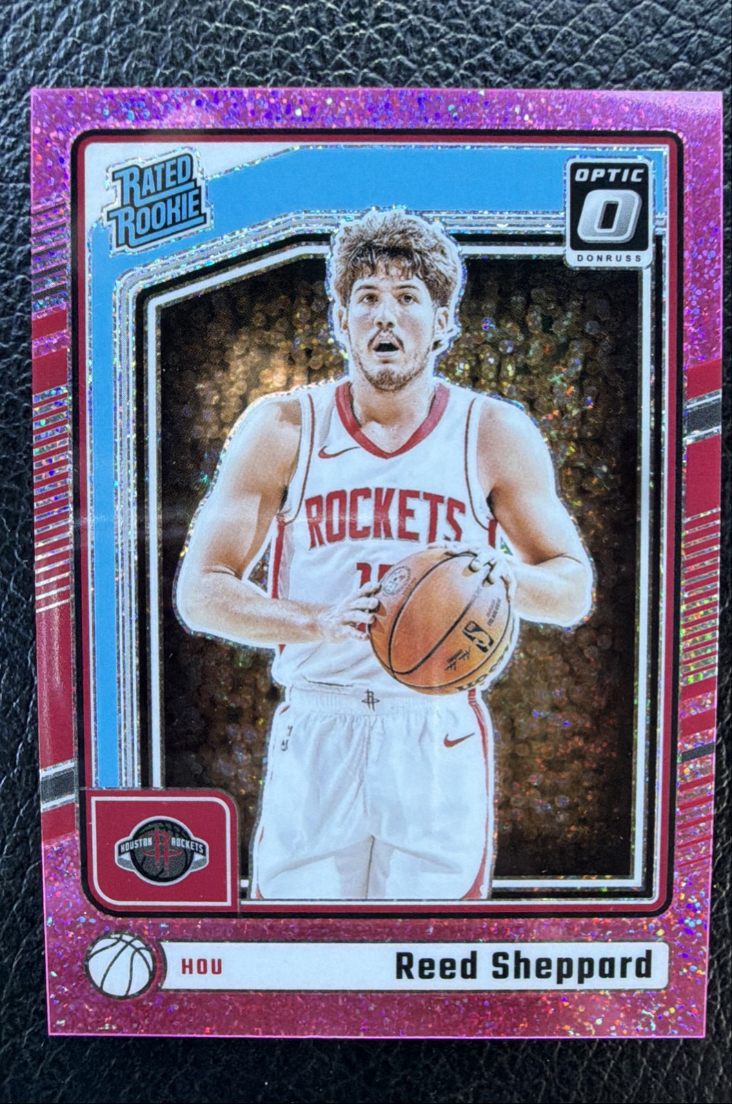 2024-25 Panini Optic - RR Reed Sheppard #255 Pink Glitter Prizm /275 (RC)