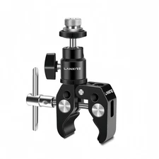 Super Clamp Mic Clip Mount with Mini Ball Head for Microphones-Max Load