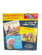 Vintage Roy Rogers Cowboy Songs 45 RPM Record E.P. 324 Mitch Miller  Orchestra