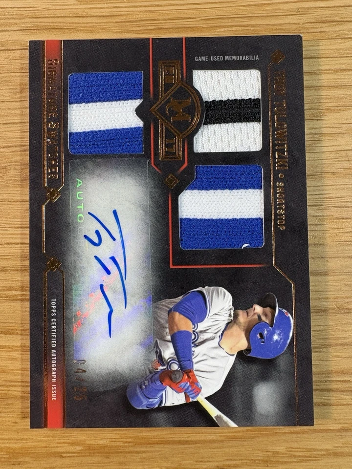 2017 Topps Museum Collection Signature Swatches 04/25 Troy Tulowitzki Auto Patch - Image 2 of 3