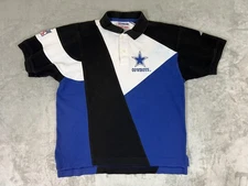 Vintage Dallas Cowboys Shirt Mens Large Blue NFL Football Polo Apex One 90s