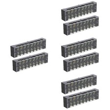 4 Pack Dual Row Screw Terminal Strip Block Quick Connecting Terminals
