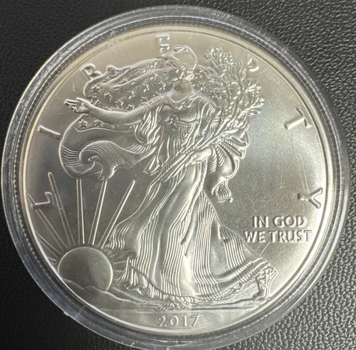 2017 Silver American Eagle $1 - BU - Brilliant Uncirculated - In Capsule