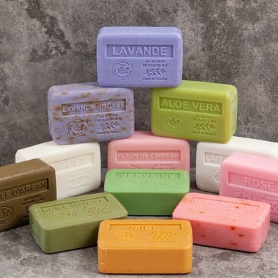 Savon de Marseille - verschiedene französische Seifenriegel mit Sheabutter - 3er Set x 250g