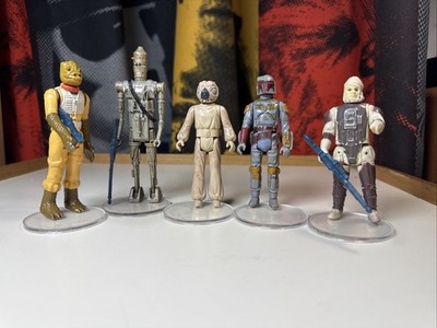 Vintage Kenner Star Wars Bounty Hunter Lot Dengar Boba IG 88 4 LOM Bossk
