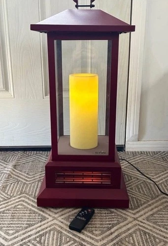 Duraflame 28” Electric Lantern Heater Red Color Changing Indoor Outdoor  Patio - Picture 1 of 5
