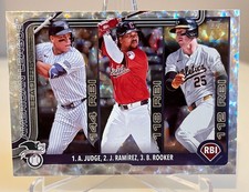 2025 Topps Series 1 AL RBI Leaders *Silver Crackle Foilboard* Near Mint #29!