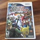 Super Smash Bros Brawl Nintendo Wii Complete CIB Clean Disc w Manual