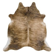 8x7 FEET  Real Brindle Cowhide Rug natural hair Brown Cowhides Cow Hide Skin