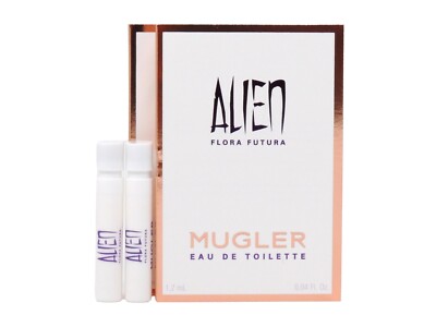 THIERRY MUGLER ALIEN FLORA FUTURA EDT 1.2ml .04fl oz x 2 PERFUME SPRAY SAMPLES