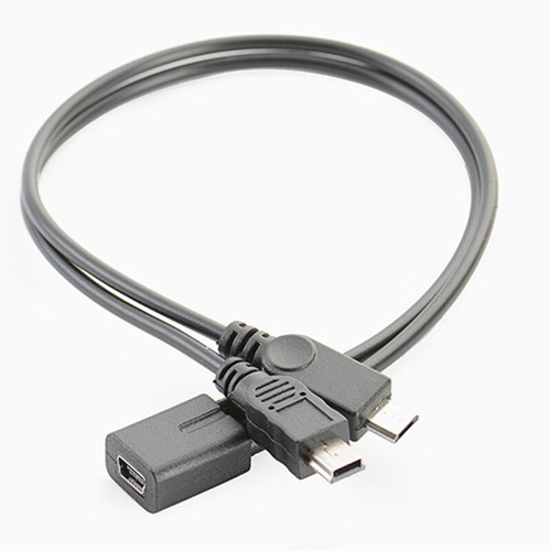 Mini USB Splitter Extender Cable Y Splitter Extension Charge Cable Accessories - 第 1/8 張圖片