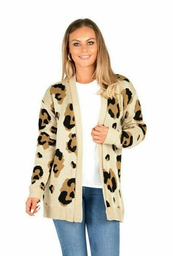 Ladies Women Mustard Leopard Print 