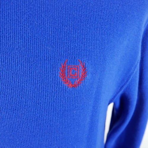 Chaps Boys Cotton Long Sleeve 1/4 Zip Solid Royal Blue Sweater Youth XL 18/20 - Picture 4 of 12
