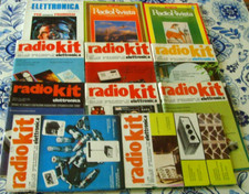 Lotto 11 Riviste 8 RADIO KIT, 1 NUOVA ELETTRONICA, 2 RADIO RIVISTA. 1981/1987