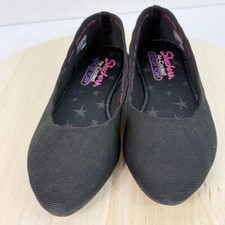 Skechers Cleo Bewitch Comfort Slip On Ballet 48885 Black Fabric Shoes Women s 9