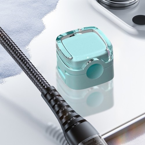 6 Stück magnetische Kabelklemmen Kabelmanagement verstellbarer Drahthalter (blau - Photo 6/8