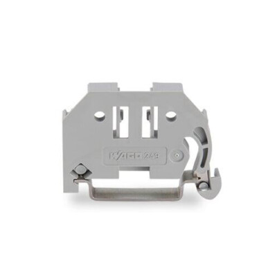 5pcs WAGO 249-116 Screwless End Stop DIN-35 Rail 6 mm Wide Gray New