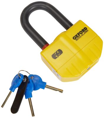 Oxford OF3  Boss Alarm 14mm Disc Lock -Yellow