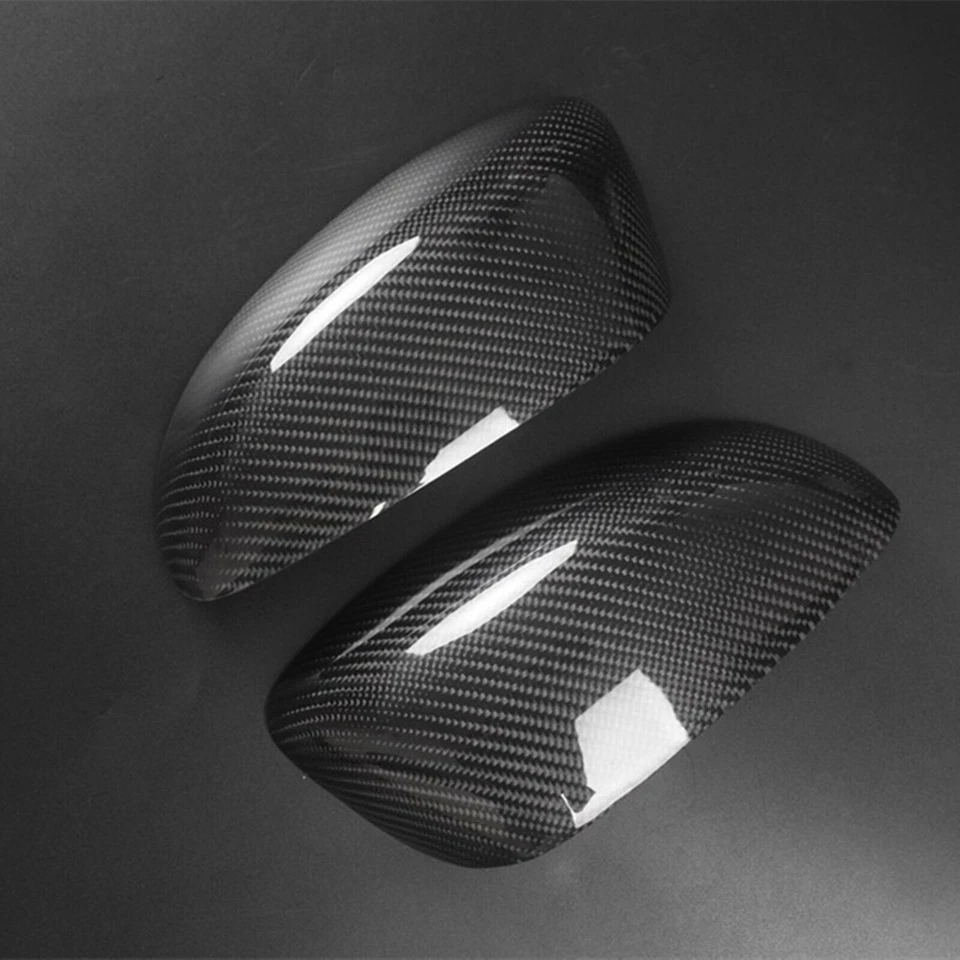 Cubierta de espejo retrovisor lateral de fibra de carbono real adicional para Mazda RX-8 2004-2011 Foto 4 de 4