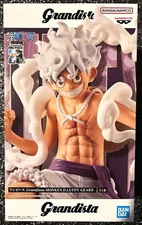 Monkey D. Luffy Gear 5 Grandista Figure One Piece 8" Statue Banpresto Bandai