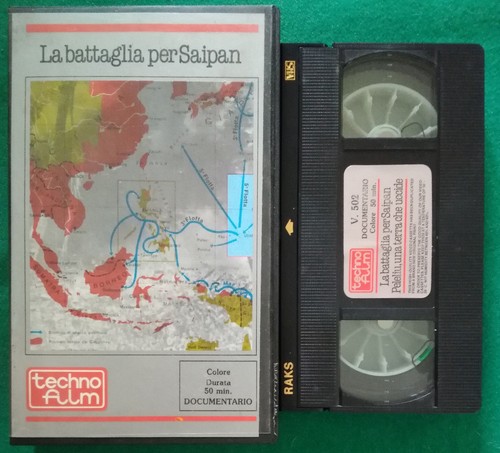 Vhs La Battaglia Per Saipan Film Ita Documentario Techno Film Videocassetta(V125