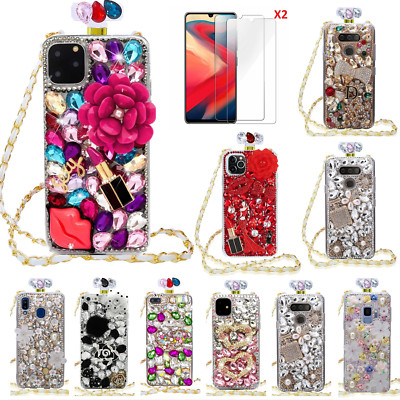 For Samsung Galaxy S25/S25+/S25 Ultra Case , Diamonds Perfume Bottle Phone Case