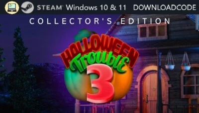 NEU PC Computer Spiel Halloween Trouble 3 Collectors Edt für Windows 10 11 STEAM - Bild 1 von 4