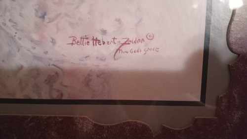 Vintage Print Signed By: Bettie Herbert Zelene "Through God's Grace" Artwork - Picture 3 of 5