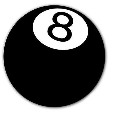 DJ 8 Ball #1 Pool 7'' inch Slipmat Portablism Turntable Slip Mat DJ x1