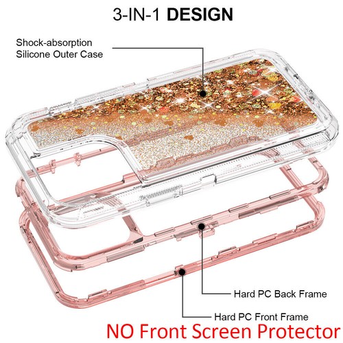 For iPhone 13 12 Pro Max 11 Hard Liquid Glitter Girl Cute Case+Screen Protector - Picture 6 of 52