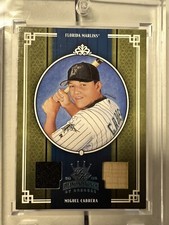 2005 Diamond Kings Crowning Moments Miguel Cabrera 1/1 Jersey Bat HOF !!!