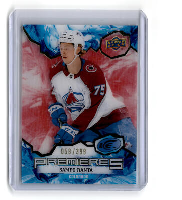 Sampo Ranta 2021-22 Upper Deck Ice Red #188 RC 58/399 Colorado Avalanche