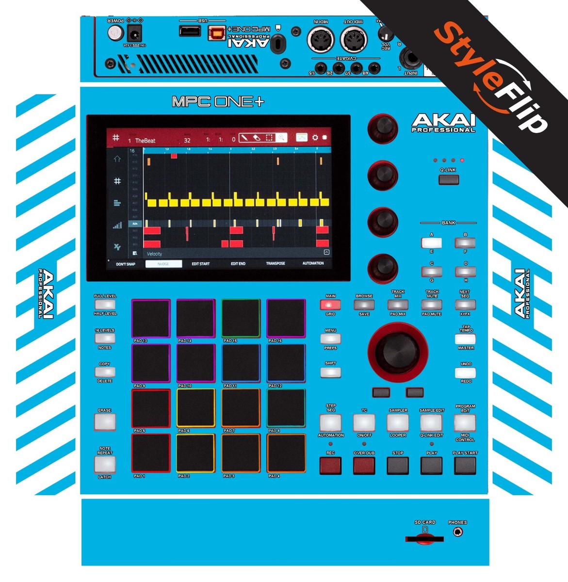 AKAI MPC ONE PLUS Skin | 7 Bold Colors Choices | Protective Decal