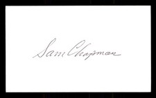 Sam Chapman Baseball Signed Auto Autograph Index Card (no COA) *e1