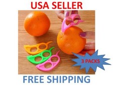 3 Kitchen Cutter Citrus Orange Fruit Peeling Tools Peeler Sheller Paring Slicer