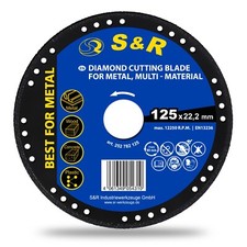 S&R Diamanttrennscheibe 125x22,2 mm zum Schne...