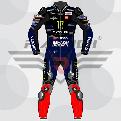 FABIO QUARTARARO YAMAHA ENOS 2024MODEL MOTOGP MOTORBIKE LEATHER RACING SUIT 