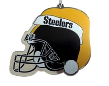 Pittsburgh Steelers Helmet Metal Team Christmas Ornament