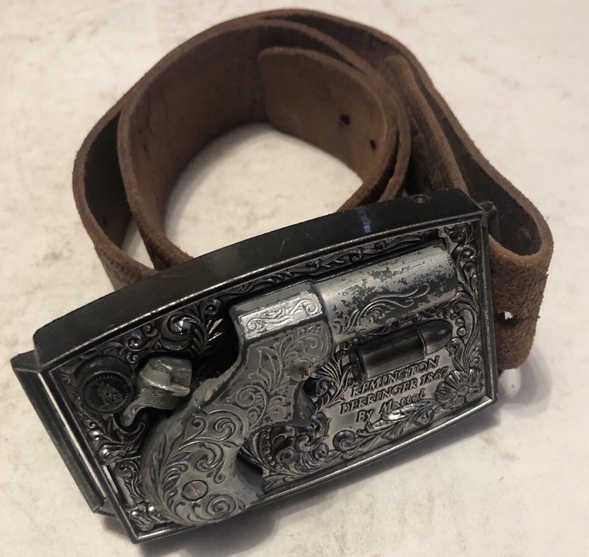 1950's Vintage Mattel Gun Belt. Very Rare With Rem