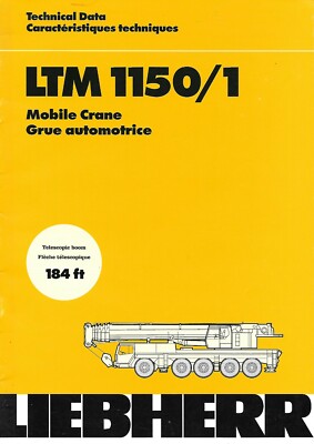Equipment Brochure - Liebherr - LTM 1150/1 - Mobile Crane - c2001 (E7052)