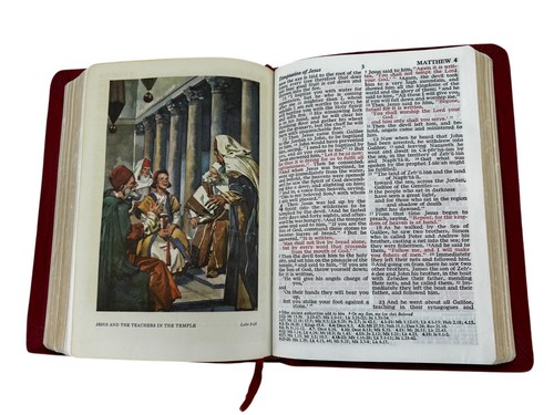 1962 Holy Bible Red Cover RSV World Publishing Red Letter Edition - Picture 8 of 9