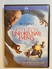 Lemony Snickets A Series of Unfortunate Events DVD 2005 Full Screen Jim Carrey
