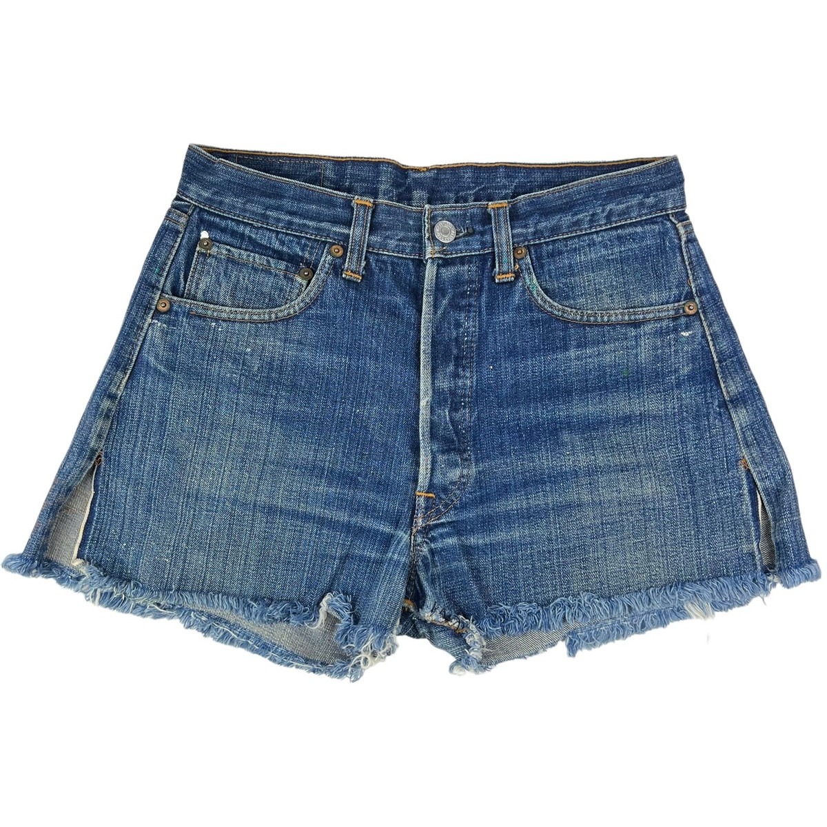 Vintage Levi's 501 Selvedge Cut Off Jean Shorts #6 Button Redline