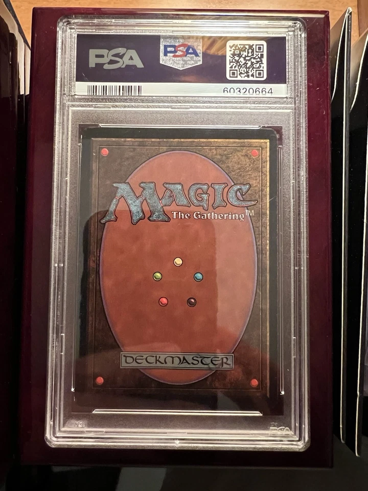 1993 Magic the Gathering Unlimited Shivan Dragon PSA 5 - Image 2 of 2