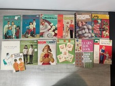 Lot Of 13 Vintage Mostly Crochet Pattern Magazines And Leaflets Preowned