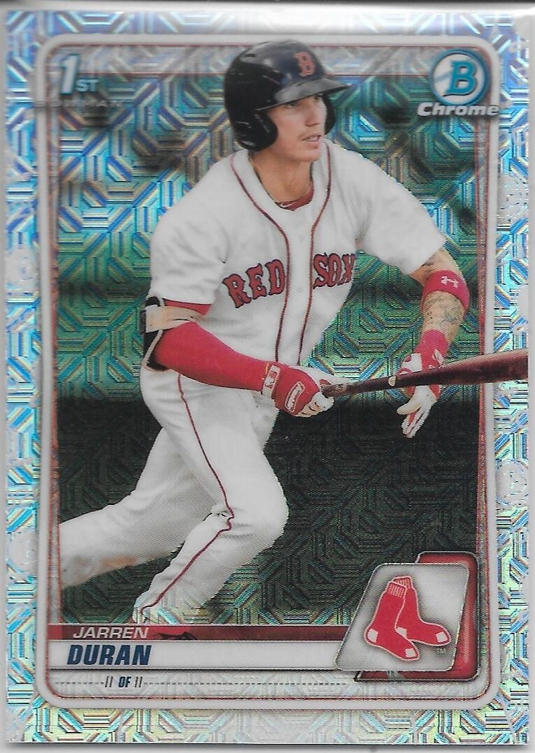 Jarren DURAN 2020 #BCP144 Bowman Chrome Mega Box Prospect Variation Refractor