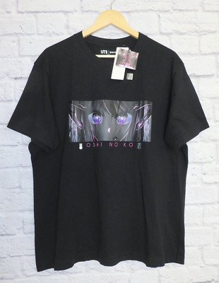 Oshi No Ko Ai Hoshino Uniqlo UT Anime Graphic T-Shirt Black XL NWT
